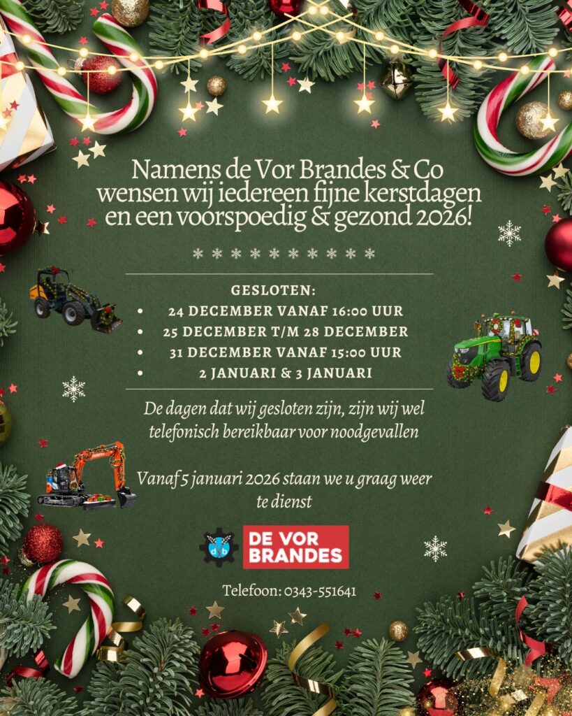 Namens de directie en personeel willen wij u fijne feestdagen toewensen en een voorspoedig en gezond nieuwjaar.
Vanaf 5 januari staan wij weer voor u klaar.